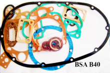 BSA B40 GASKET SET COMPLETE WITH COPPER HEAD GASKET -  B40 Star SS90 350cc (1961-65) 