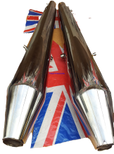 Silencers, Norton Peashooters FITS S TYPE UK Made 06-1312 