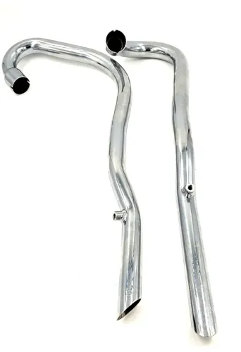 Triumph TR6C 650CC  Exhaust Pipes High Level P/ Unit L/ Hside Uk Made. 71-0022/24