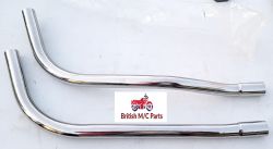 Exhaust Pipes, BSA A75 Rocket 3 MkII, 1971 on, 71-2455 71-2457, UK Made
