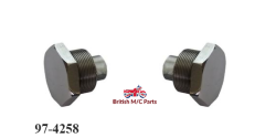 Fork Tube Top Nuts  BSA  A65, A75 (Rocket 3) and B50. Part No. 97-4258