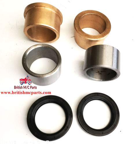 AJS Matchless  M16 G3LS G80 Fork 1 1/8" Stanchion Bushes and Oil Seals 