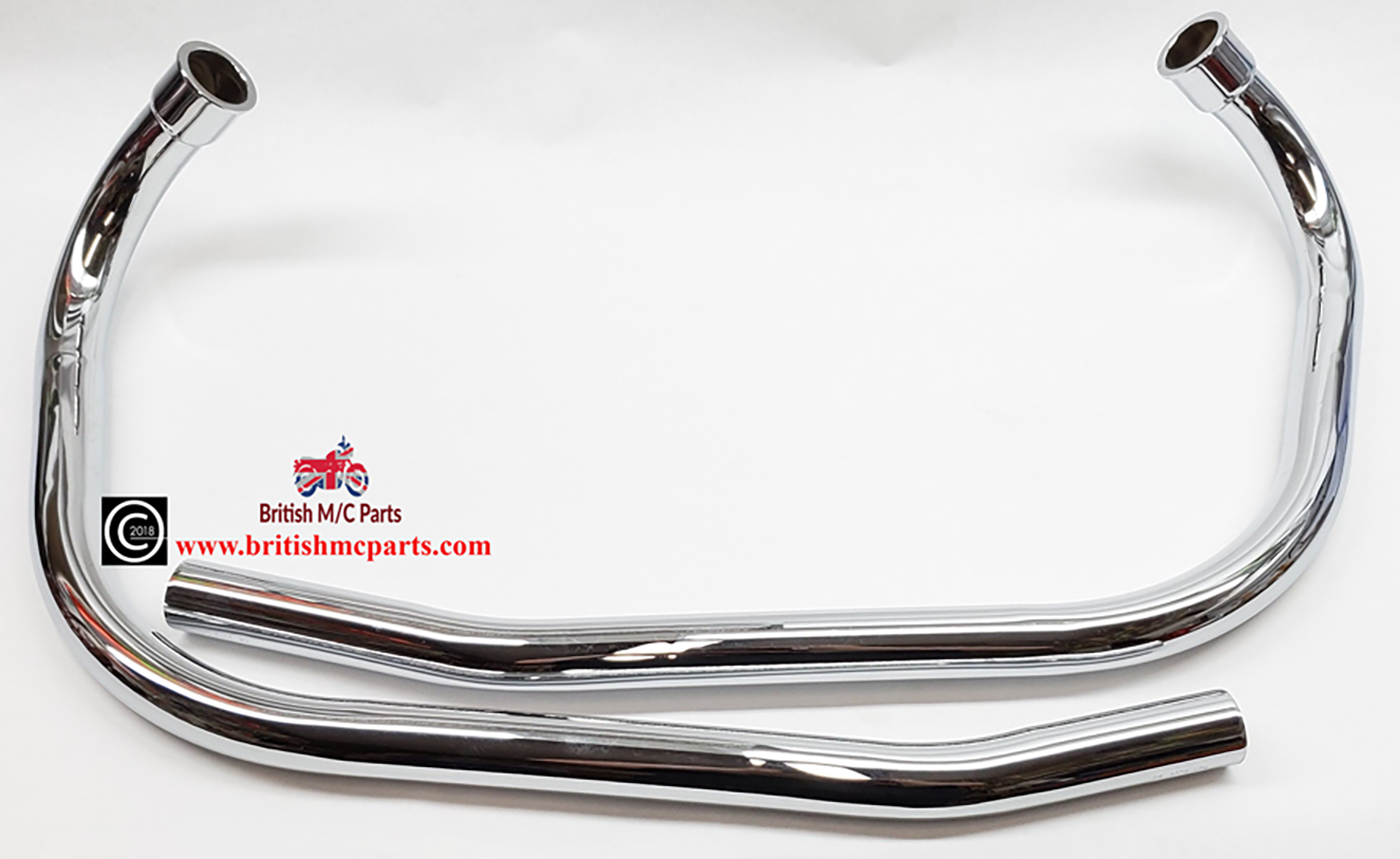 Exhaust Pipes, Norton Commando 750cc, (Pair) 061606/7UK Made