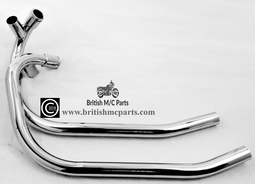 Exhaust Pipes, Norton Commando MK2A 850cc, (Pair) Balanced Part Nos.06
